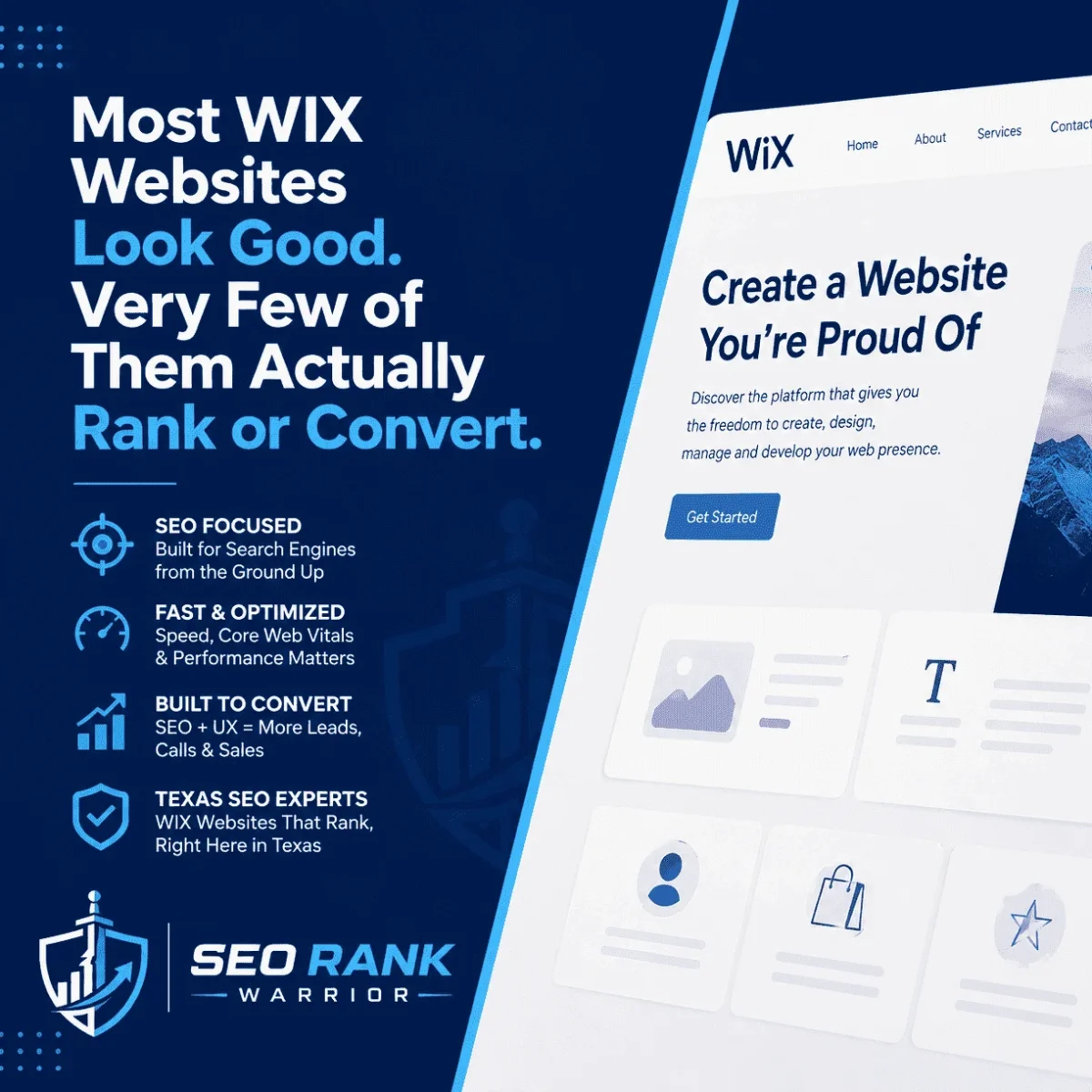 Most WIX Websites Look Good. Very Few of Them Actually Rank or Convert. SEO Rank Warrior