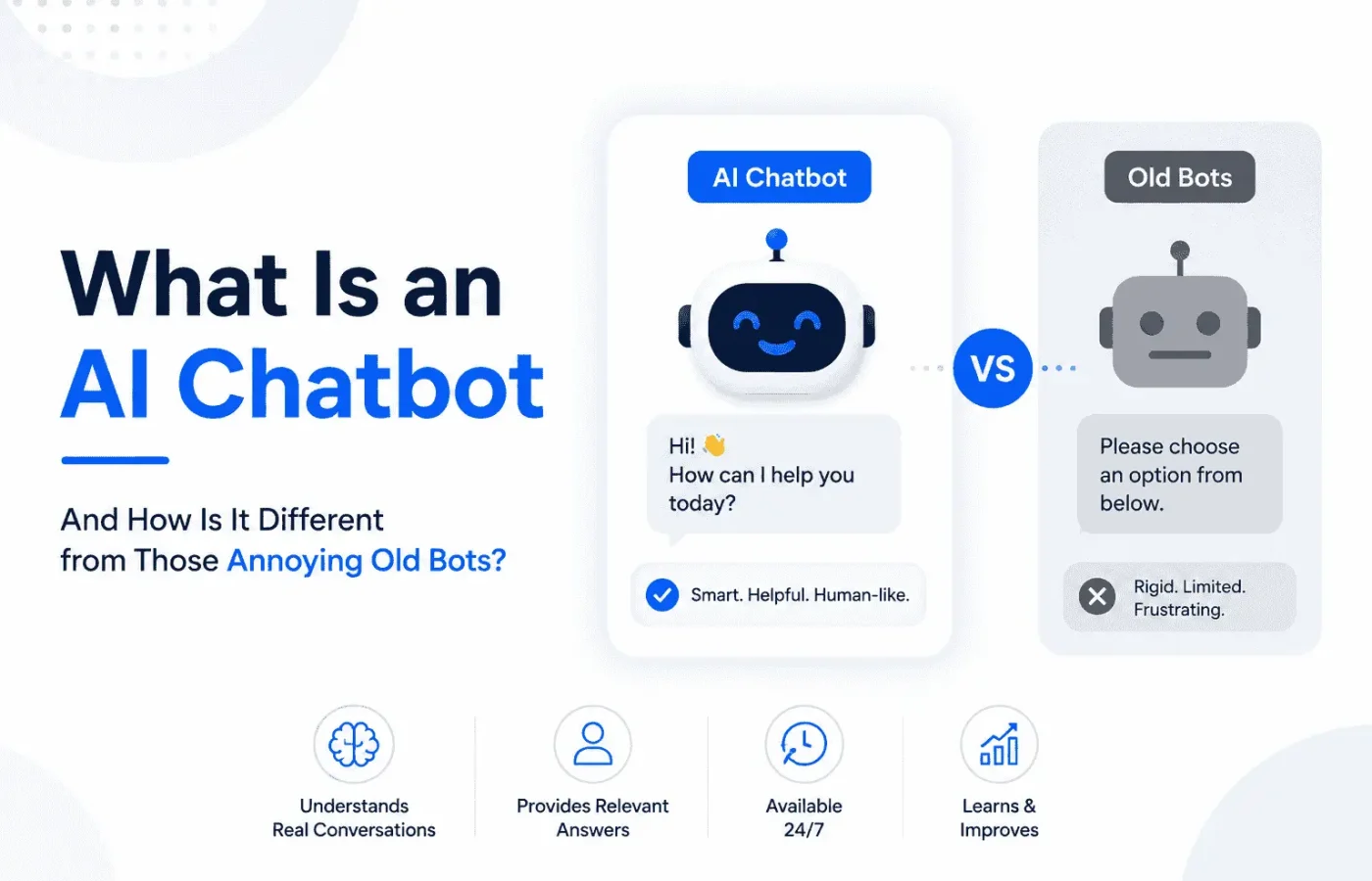What Is an AI Chatbot - And How Is It Different from Those Annoying Old Bots